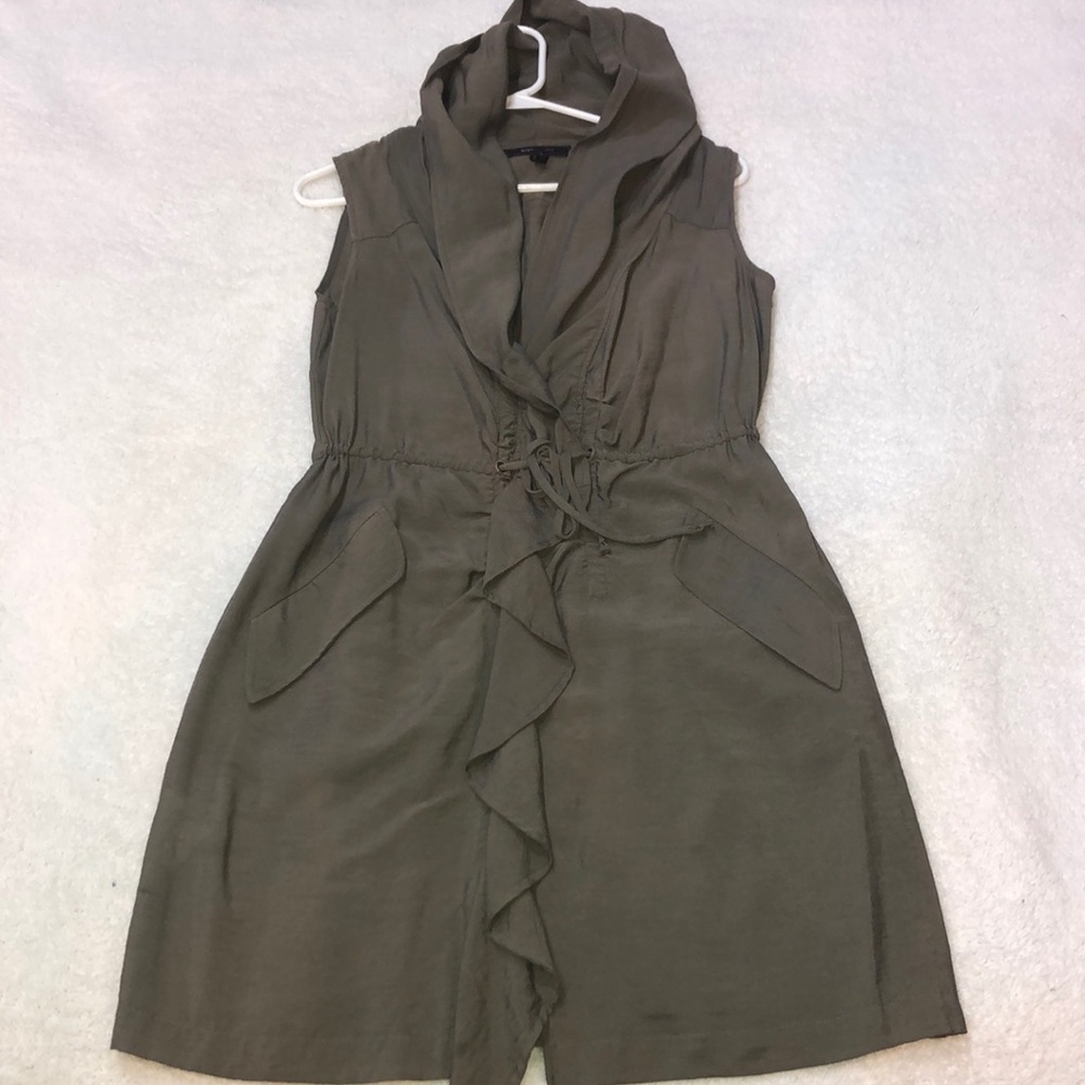 BCBGMaxAzria hooded summer mini dress